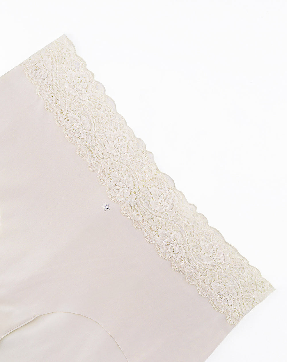 Panty cachetero clásico microfibra más encaje café claro