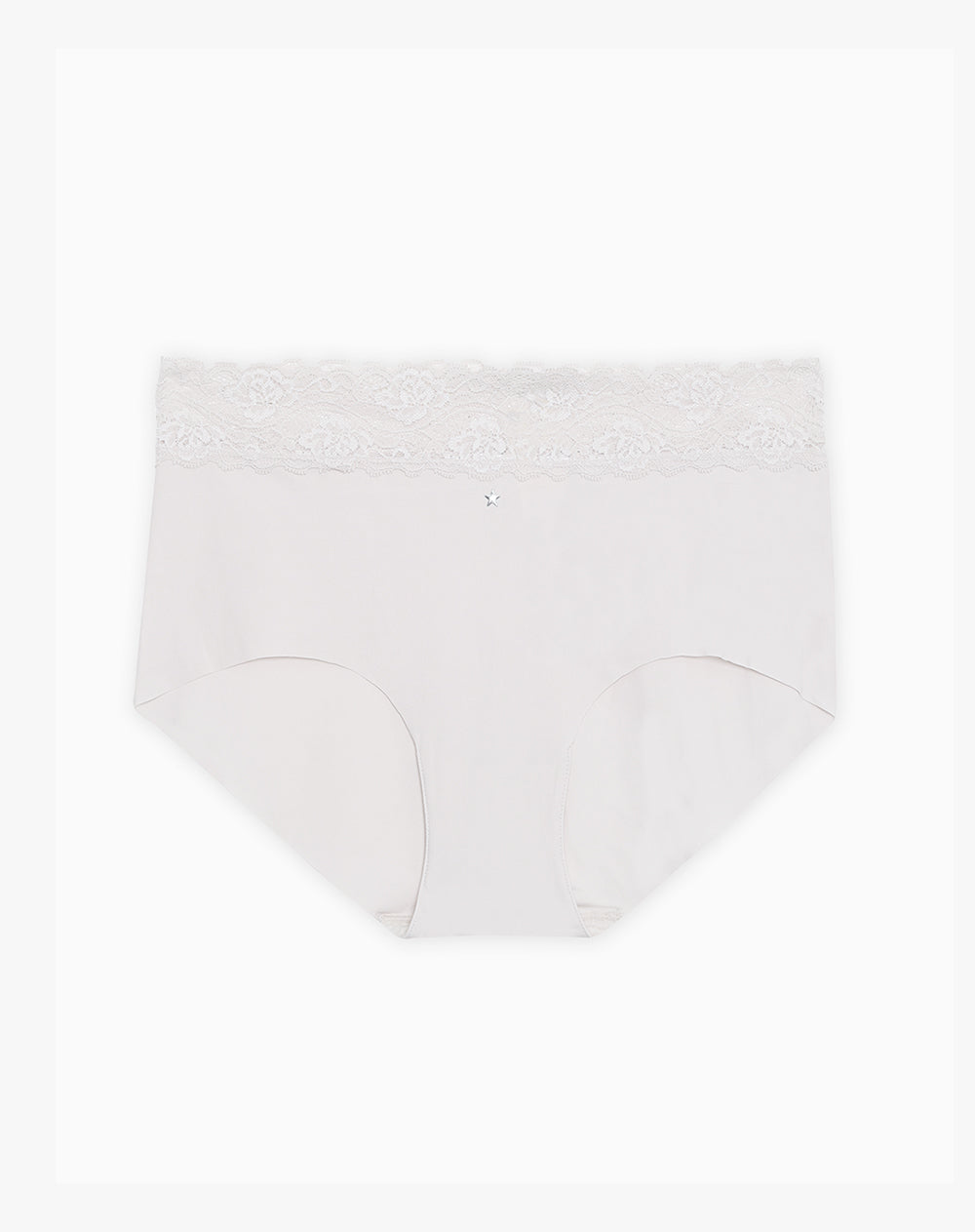 Panty cachetero clásico microfibra más encaje habano