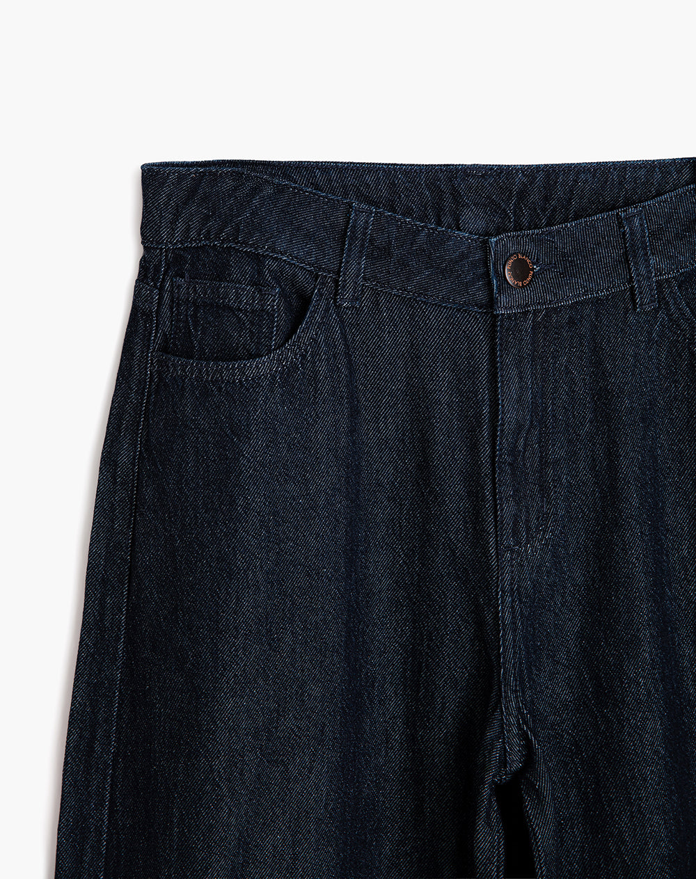 Jean tiro alto tipo balloon índigo oscuro Ana Beliza