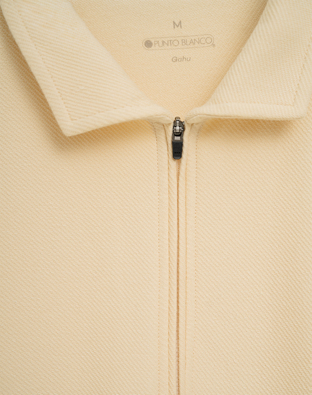 Buzo en tela con textura regular fit amarillo