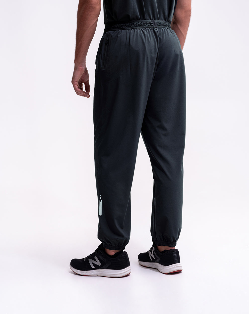 Jogger secado rápido negro hombre