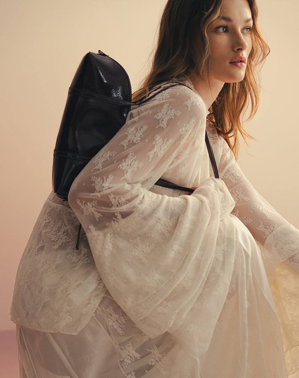 Vestido largo encaje  Ana Beliza