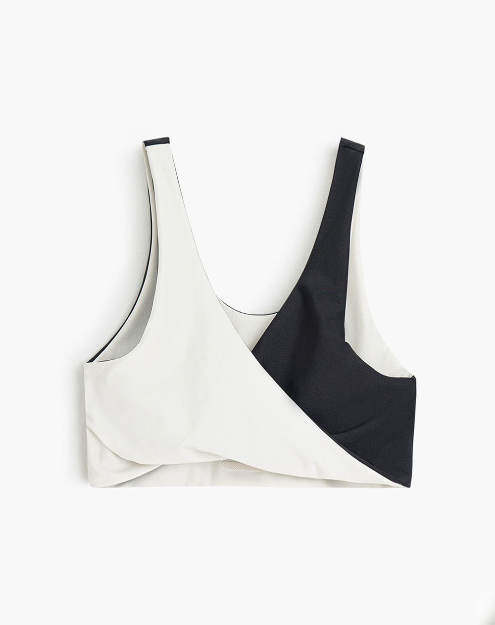 Top deportivo soporte medio multifuncional bicolor