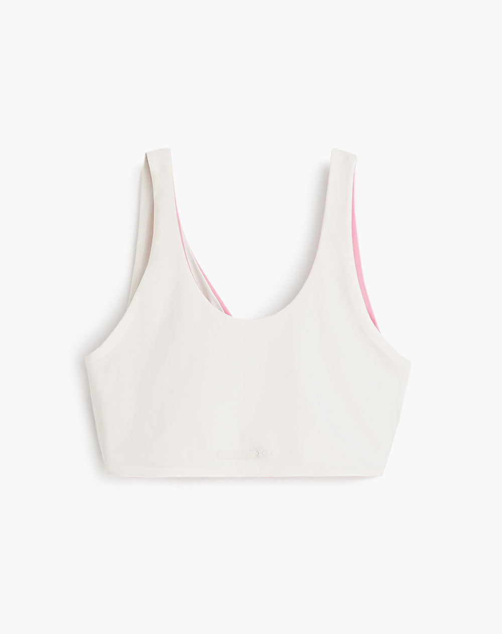 Top tiras anchas soporte medio rosado bloques