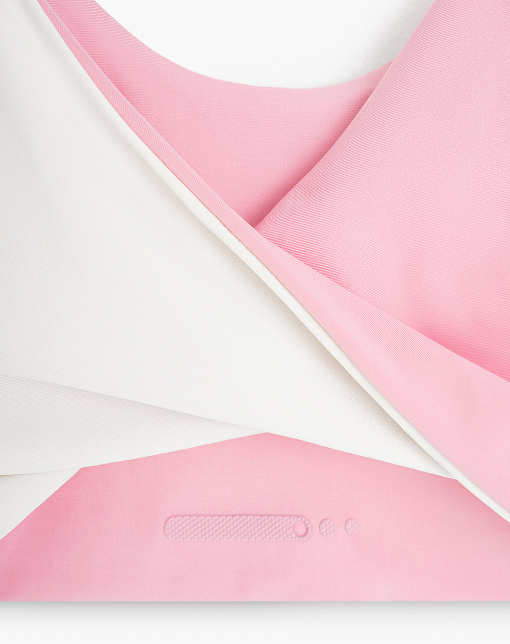Top tiras anchas soporte medio rosado bloques
