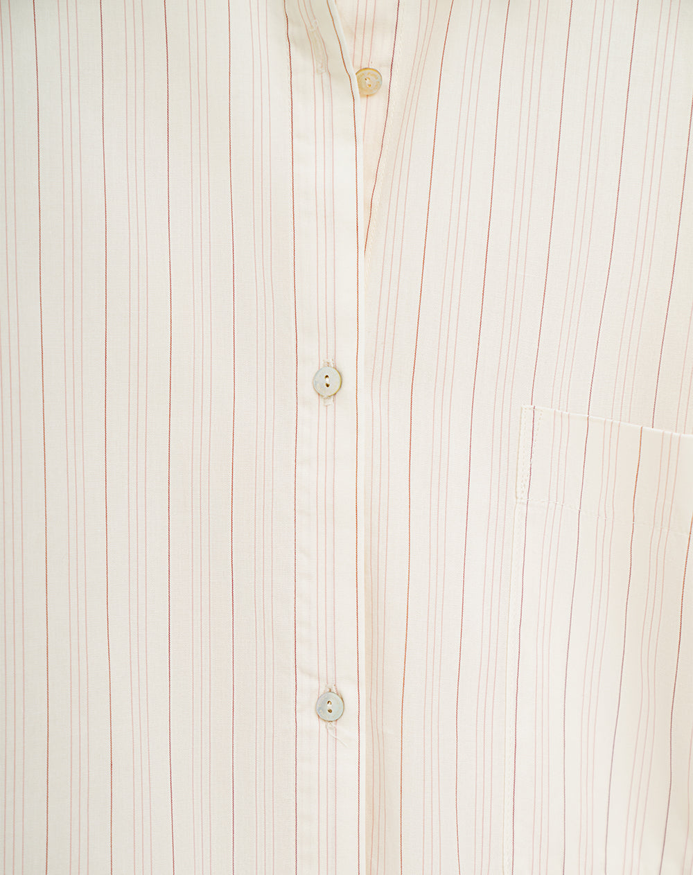 Camisa de pijama mujer algodón beige rayas