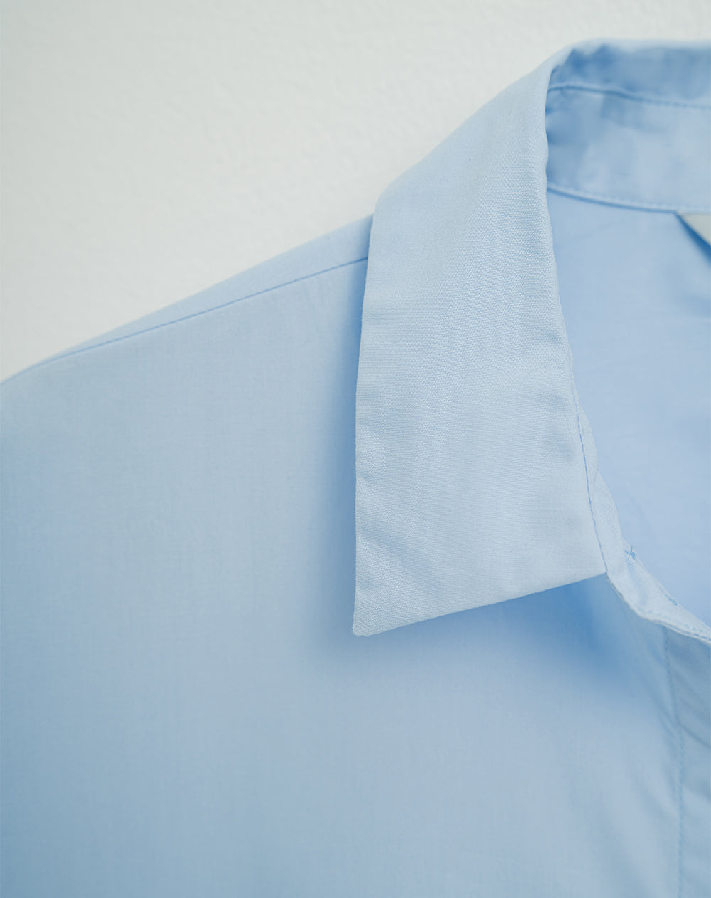 Camisa relaxed fit manga larga azul estampado