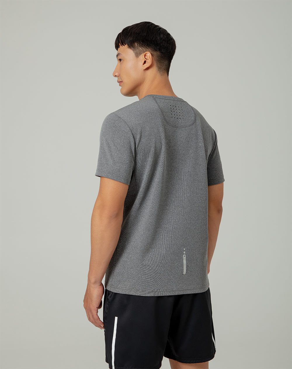Camiseta deportiva  hombre control humedad gris