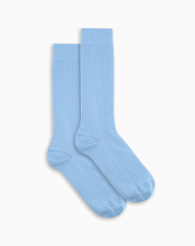 Medias hombre largas algodón azules