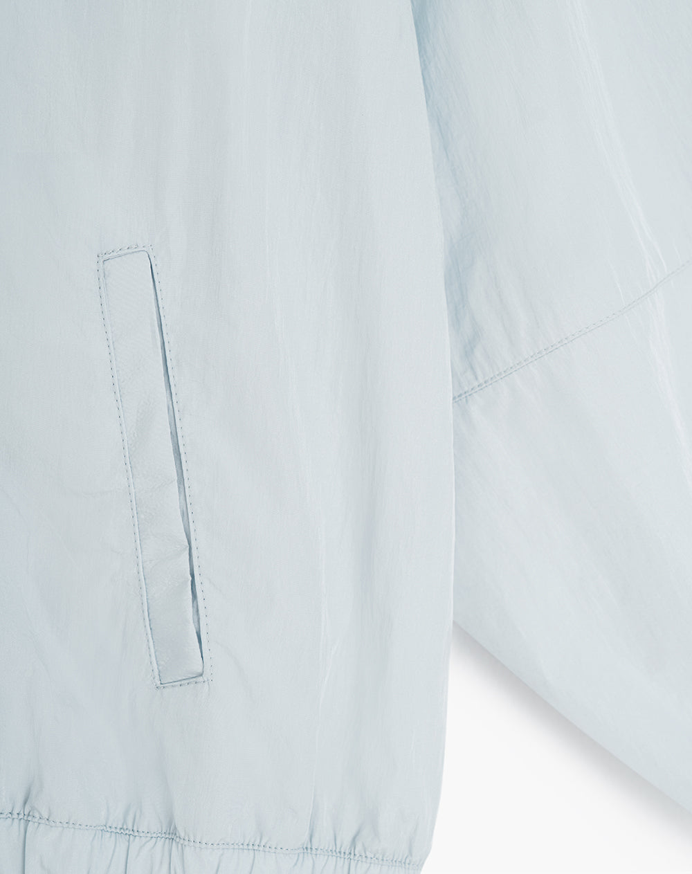 Chaqueta oversized fit sin capucha gris claro