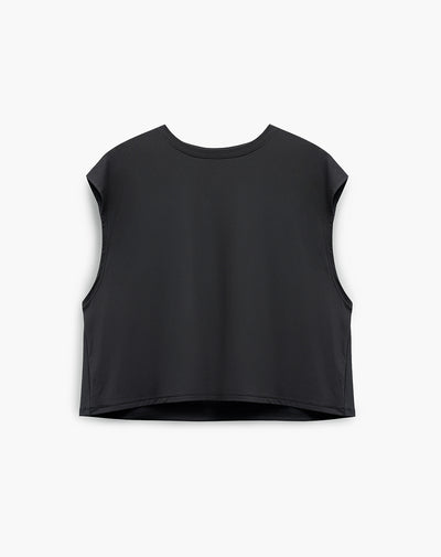 Camiseta deportiva regular negra mujer