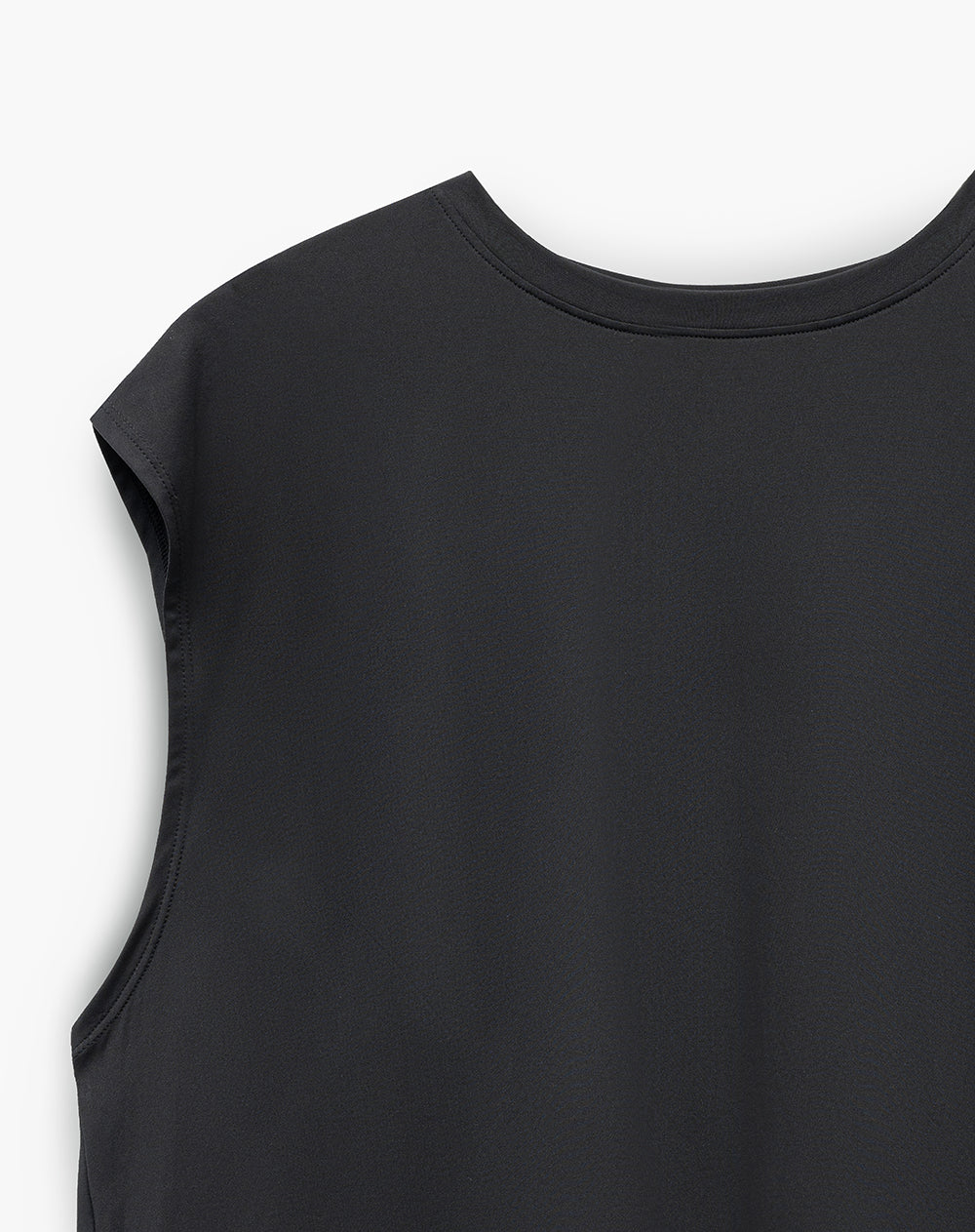 Camiseta deportiva regular negra mujer