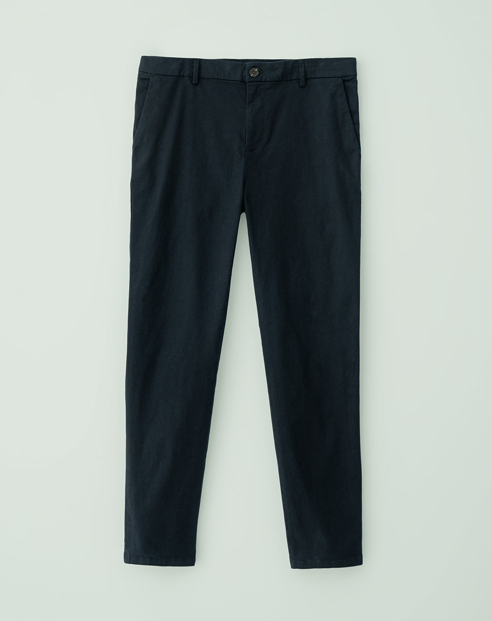 Pantalón regular fit tiro medio azul