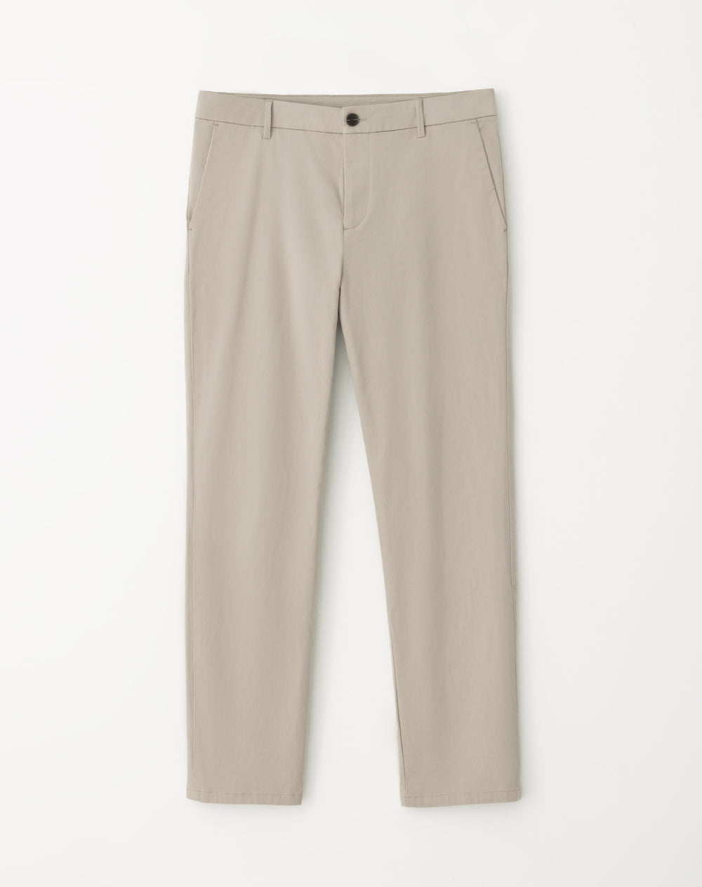 Pantalón regular fit tiro medio habano