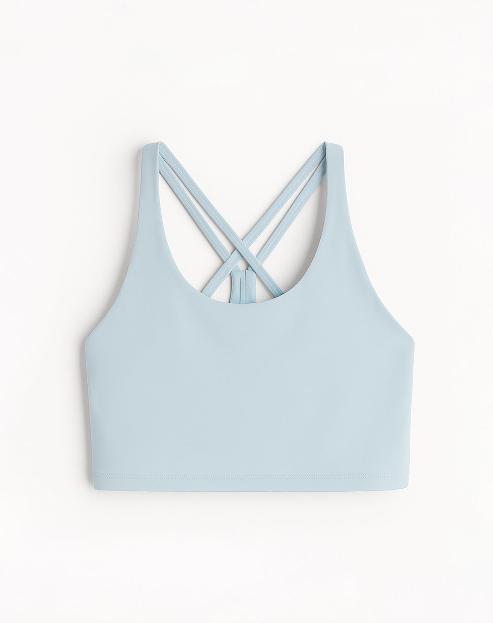 Top deportivo soporte medio control humedad azul