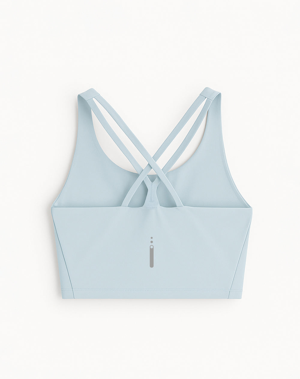 Top deportivo soporte medio control humedad azul