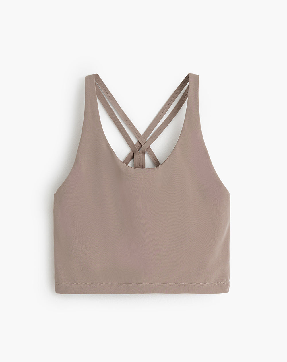 Top deportivo soporte medio control humedad café