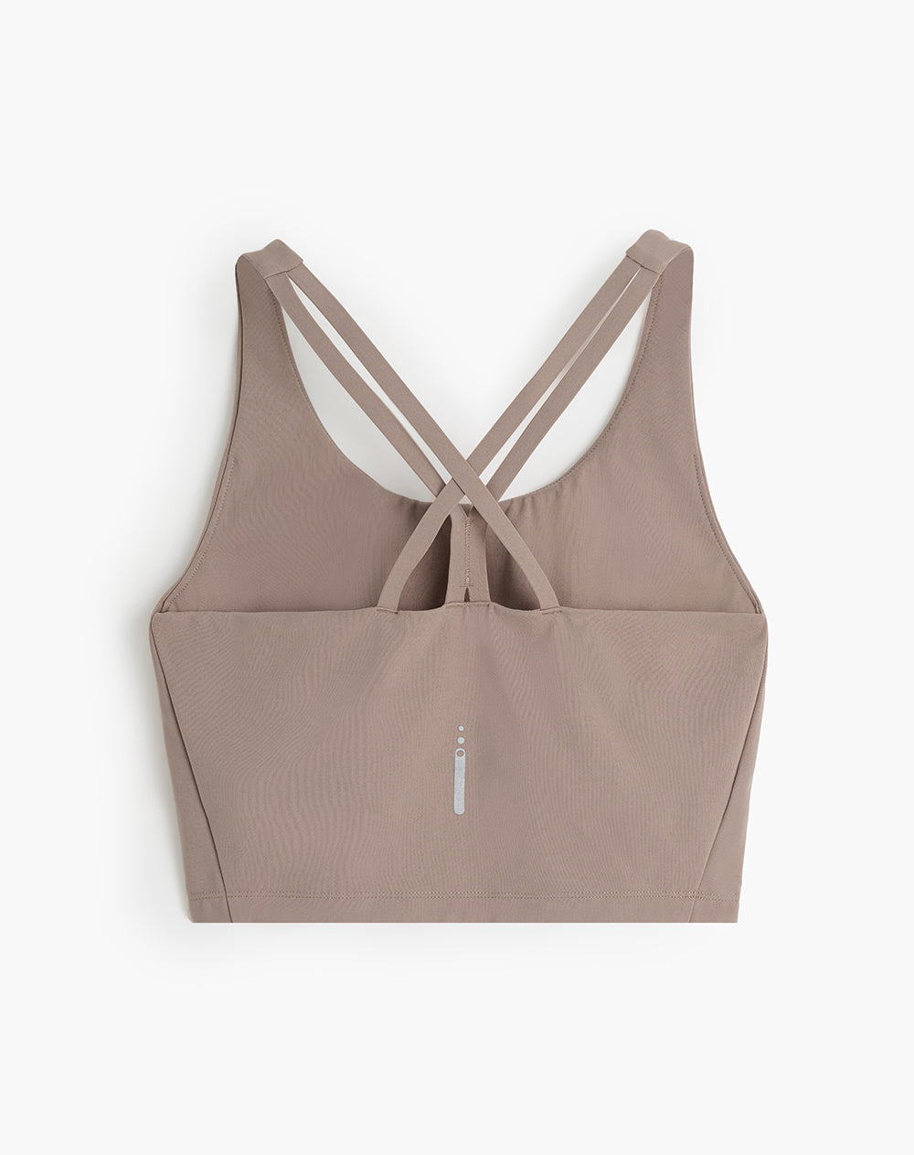 Top deportivo soporte medio control humedad café