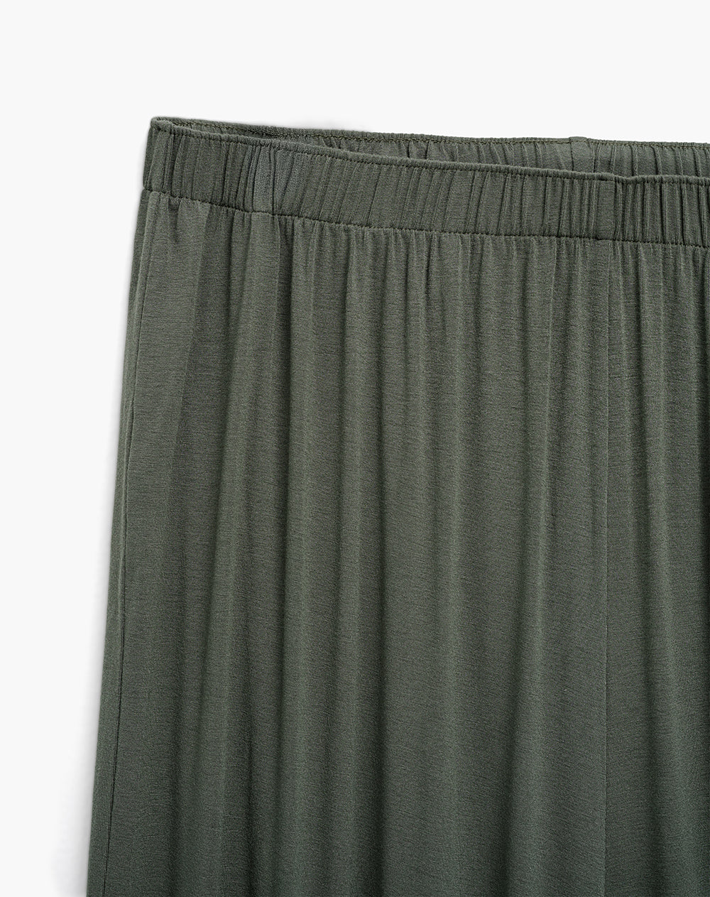 Pantalón relaxed fit tiro medio verde