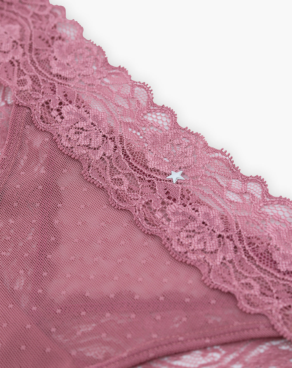Panty brasilero en punto tiro medio palo de rosa