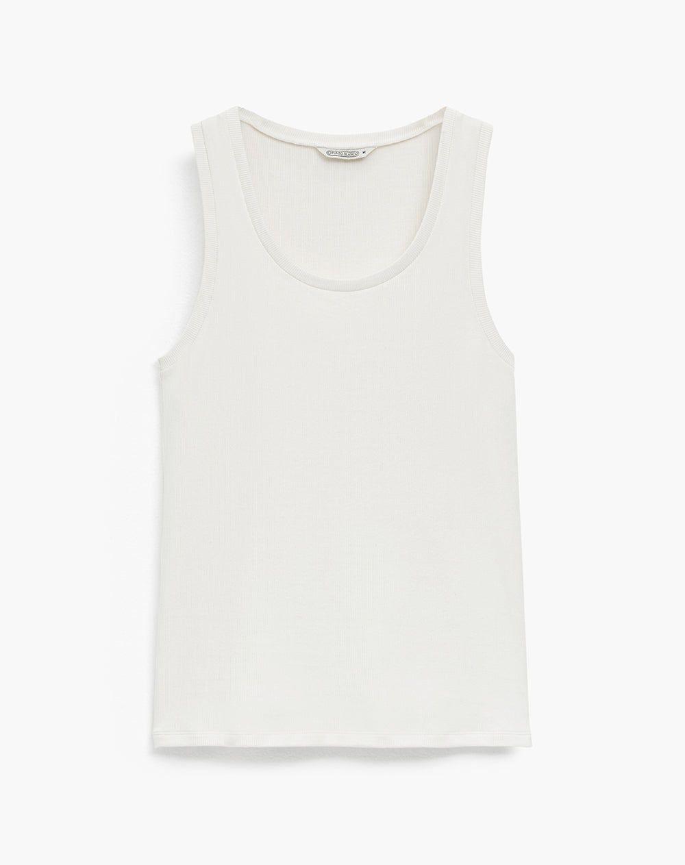 Camiseta esqueleto slim tejido de punto crema mujer