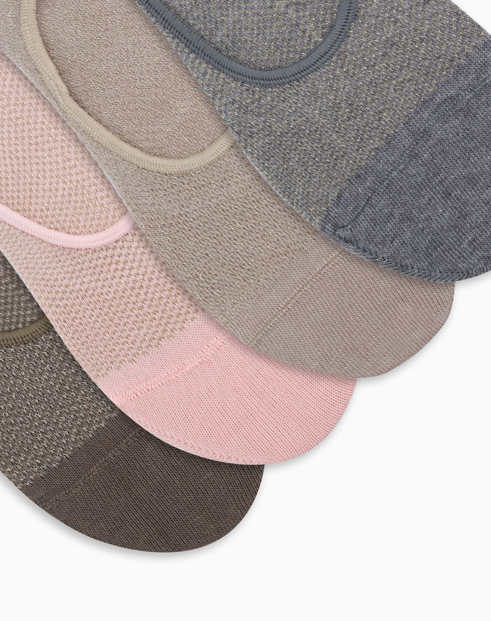 Medias mujer baleta algodón pack x4 surtido