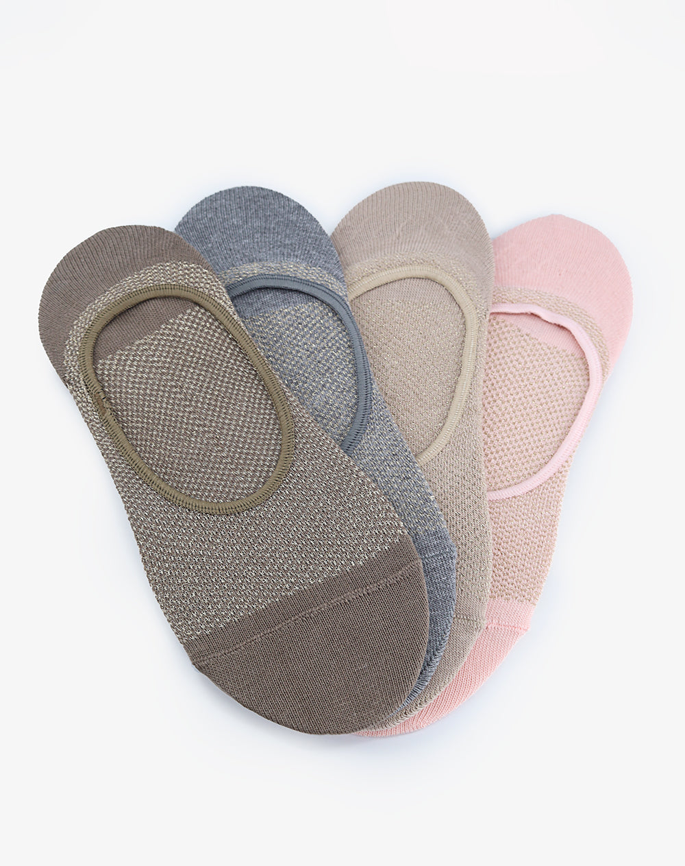 Medias mujer baleta algodón pack x4 surtido