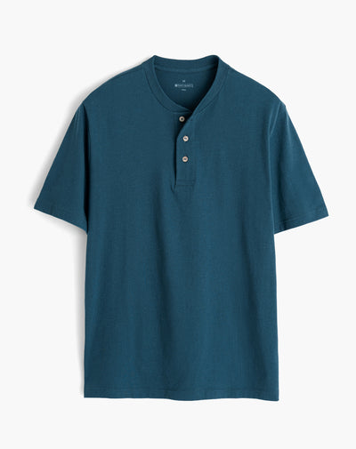 Camiseta regular fit manga corta azul