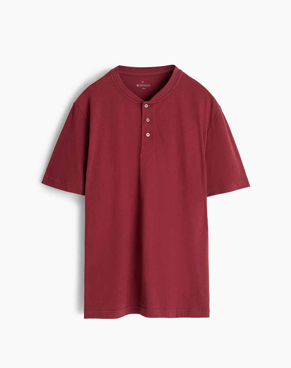 Camiseta regular algodón vinotinto hombre
