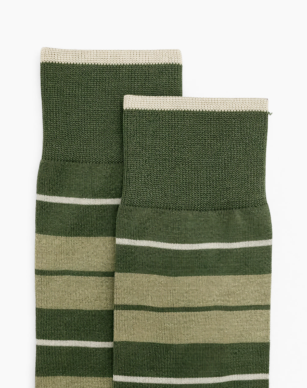 Medias largas verdes rayas