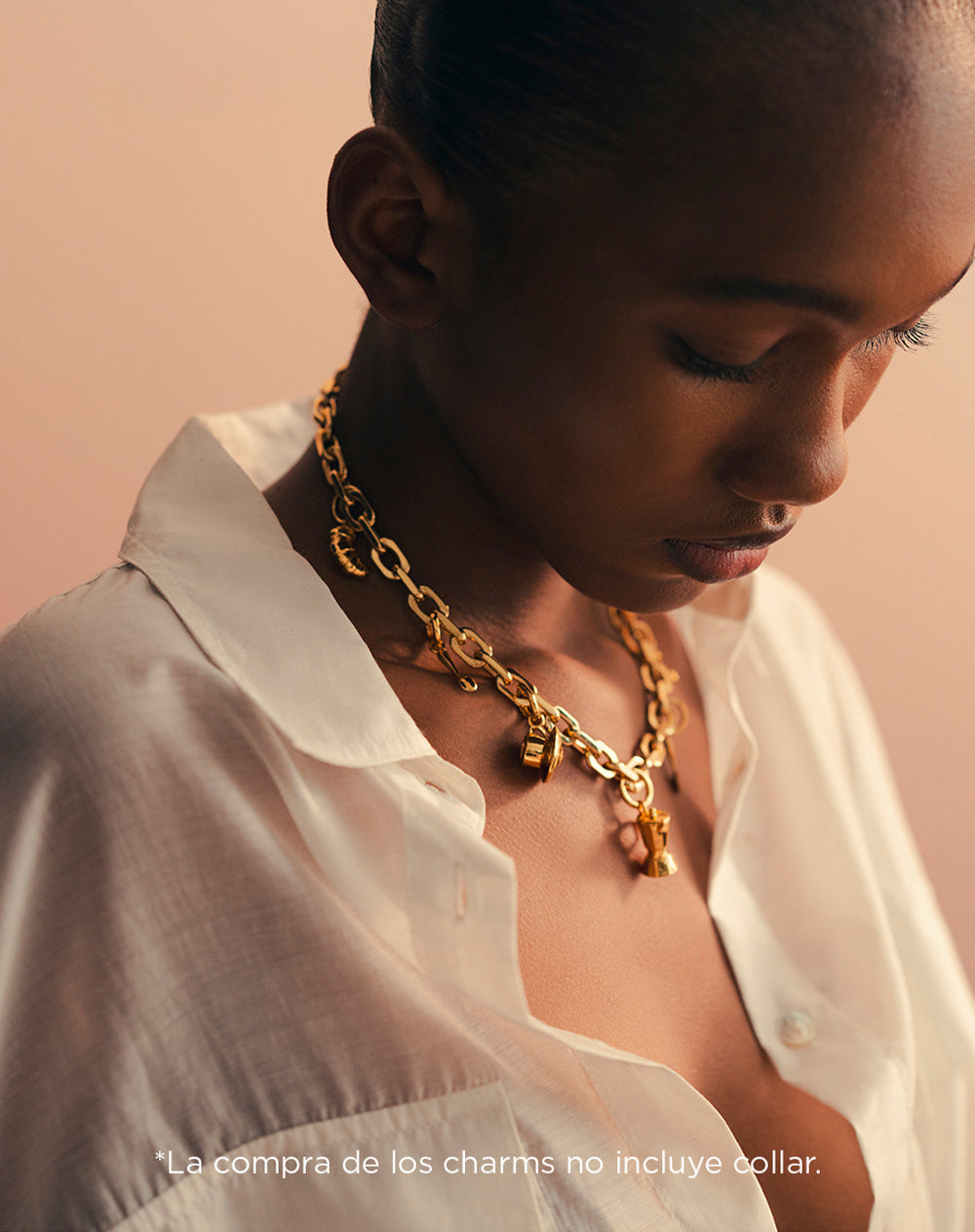 Charms set x6unds baño en oro 18K Ana Beliza