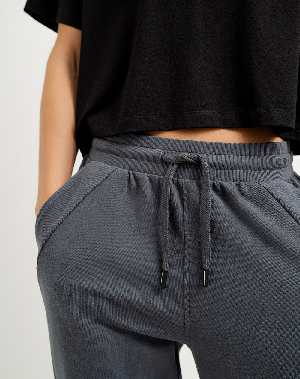 Jogger algodón gris mujer