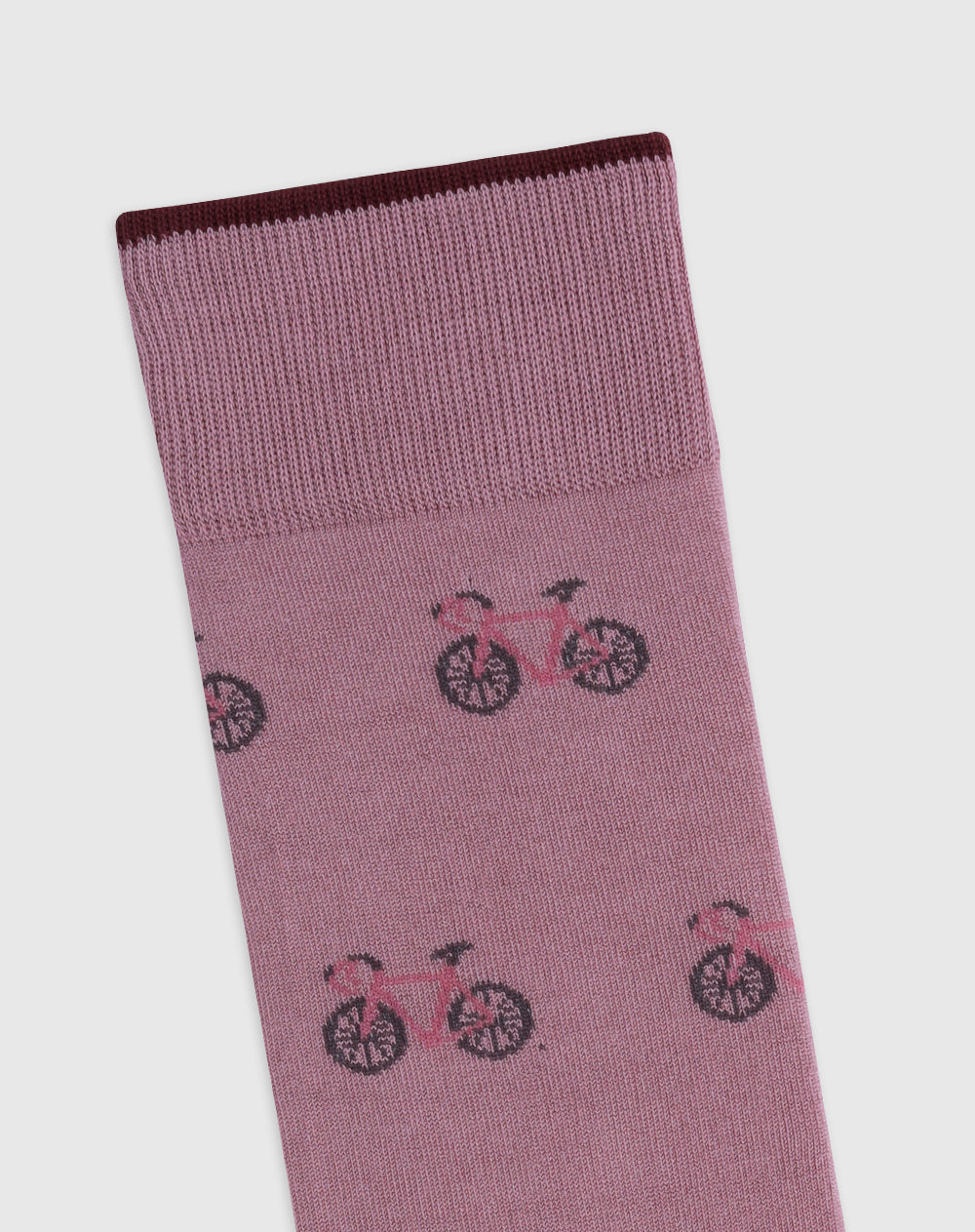 Medias para hombre largas casuales rosadas bicicletas
