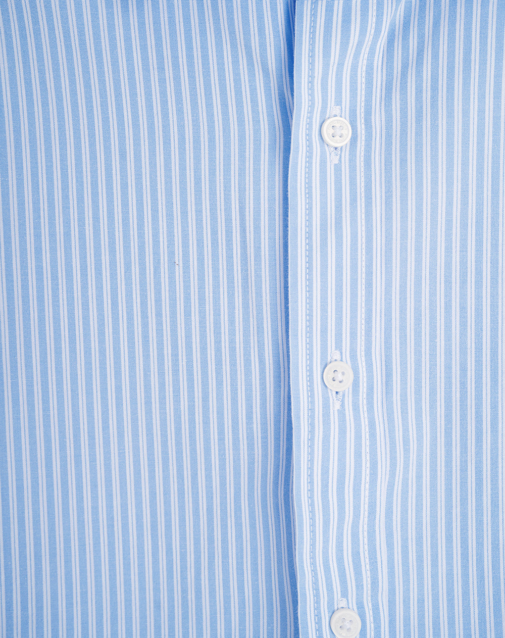 Camisa manga larga regular algodón azul rayas hombre