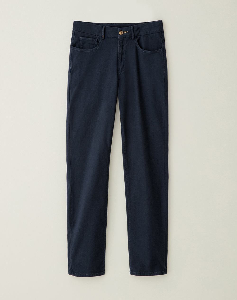 Pantalón regular fit tiro medio azul