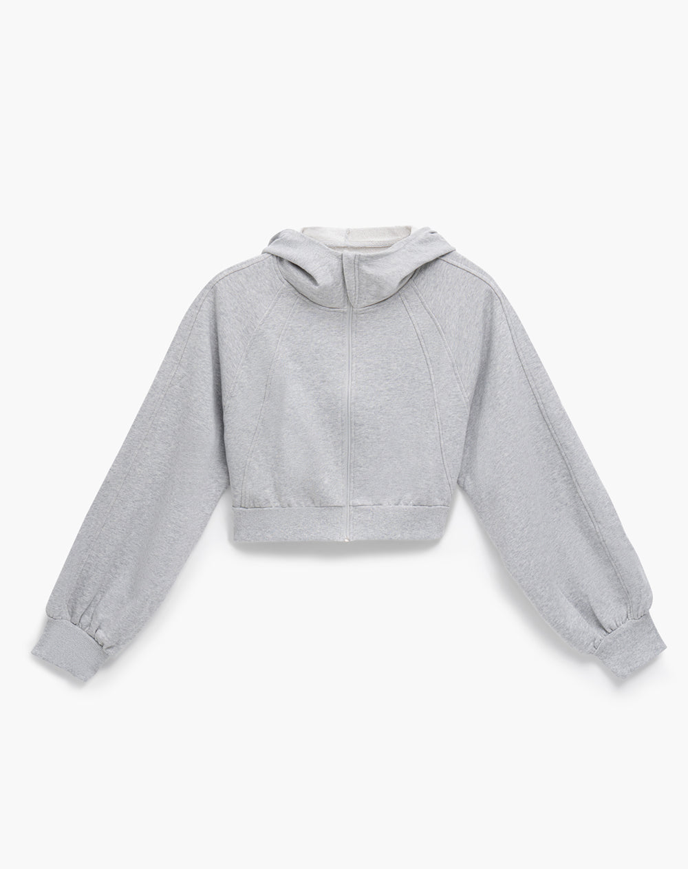 Buzo oversized fit gris jaspe