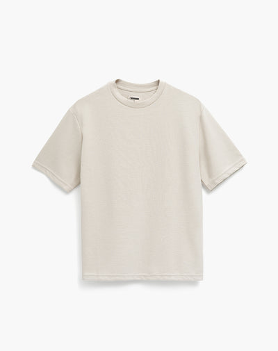 Camiseta oversized fit manga corta habana