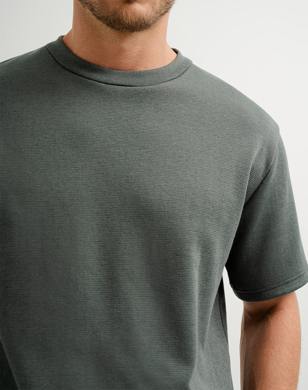 Camiseta oversized fit manga corta verde