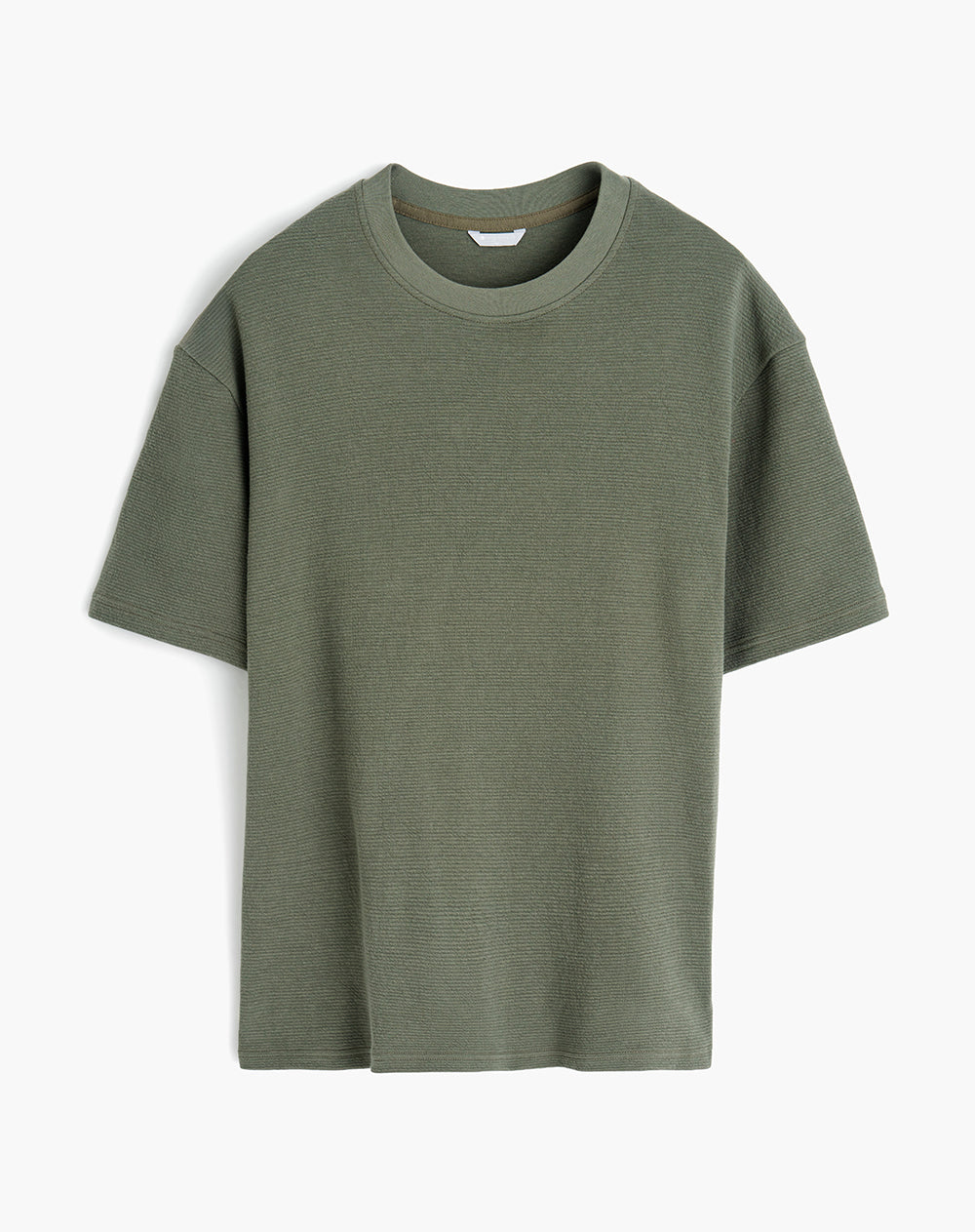Camiseta confort regular algodón verde hombre