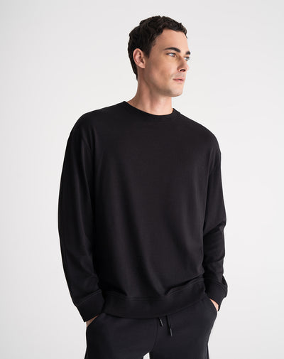 Buzo regular negro hombre