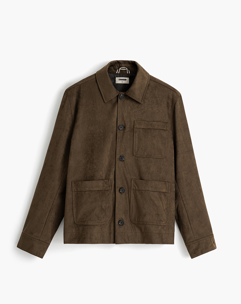 Chaqueta regular fit sin capucha taupe