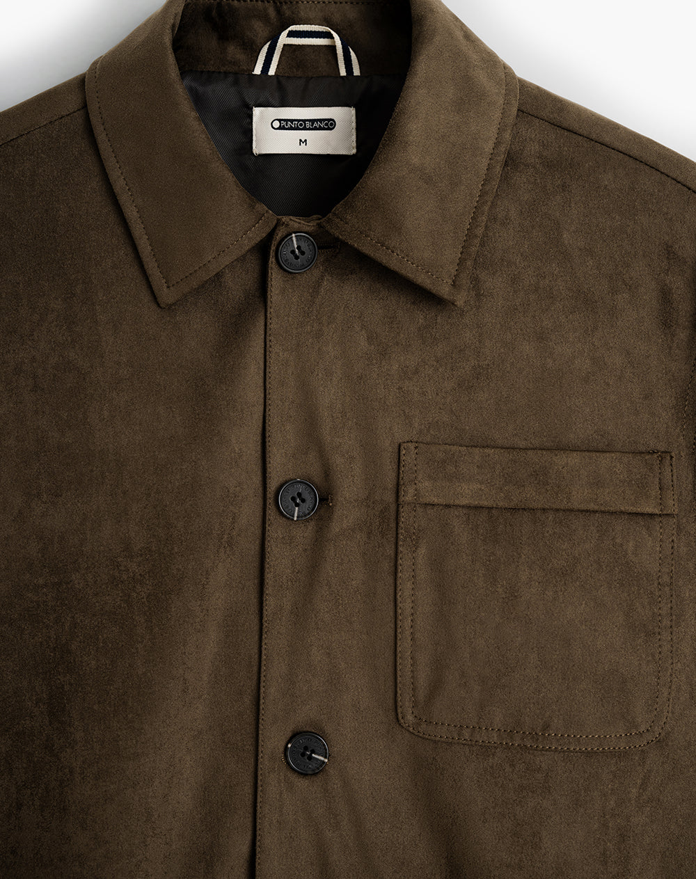 Chaqueta regular fit sin capucha taupe