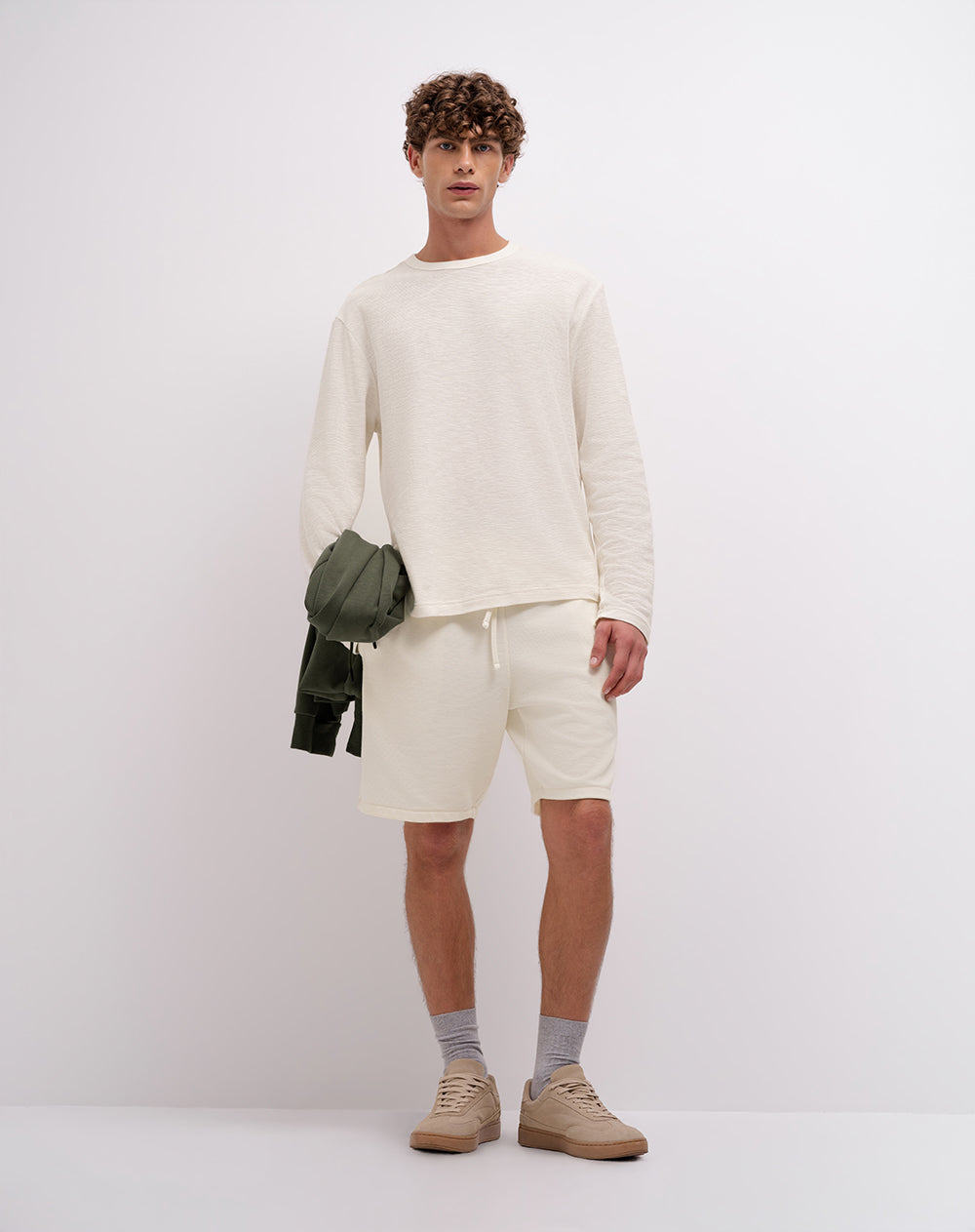 Camibuzo confort regular algodón azul hombre