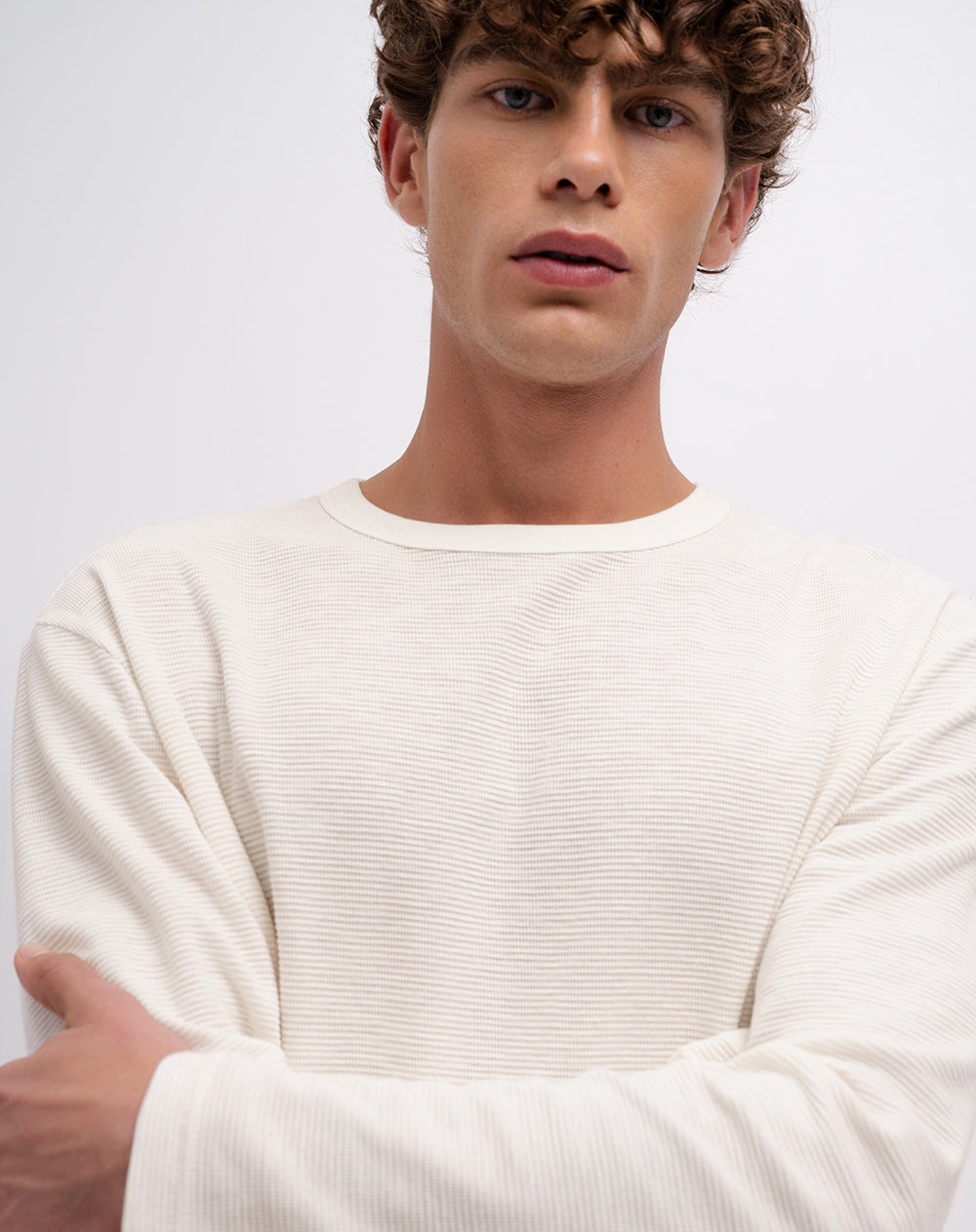 Camibuzo confort regular algodón azul hombre