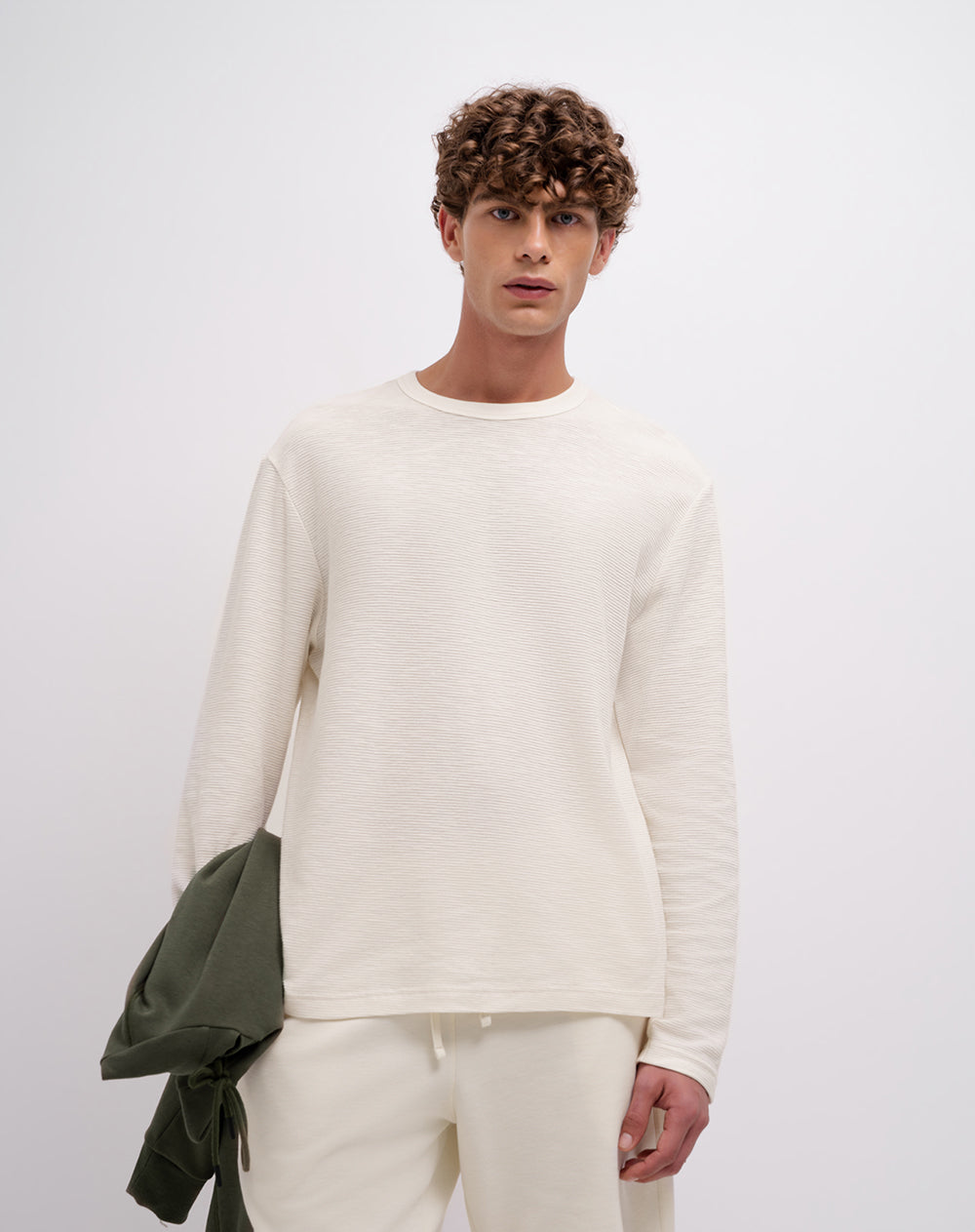 Camibuzo confort regular algodón azul hombre