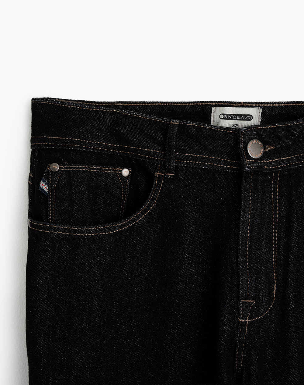 Jean regular fit tiro medio indigo oscuro
