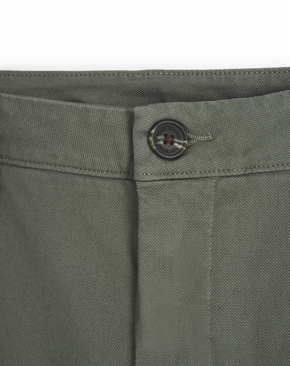 Pantalón chino regular algodón verde hombre