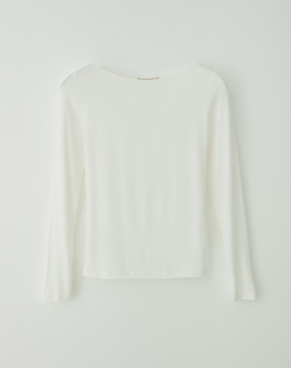Camiseta slim fit manga larga blanca