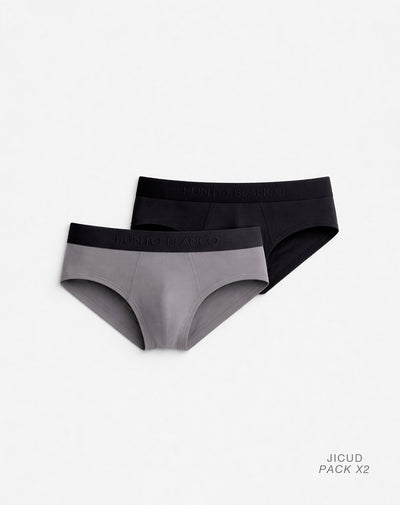 Bóxer brief microfibra panel anatómico x2unds surtido