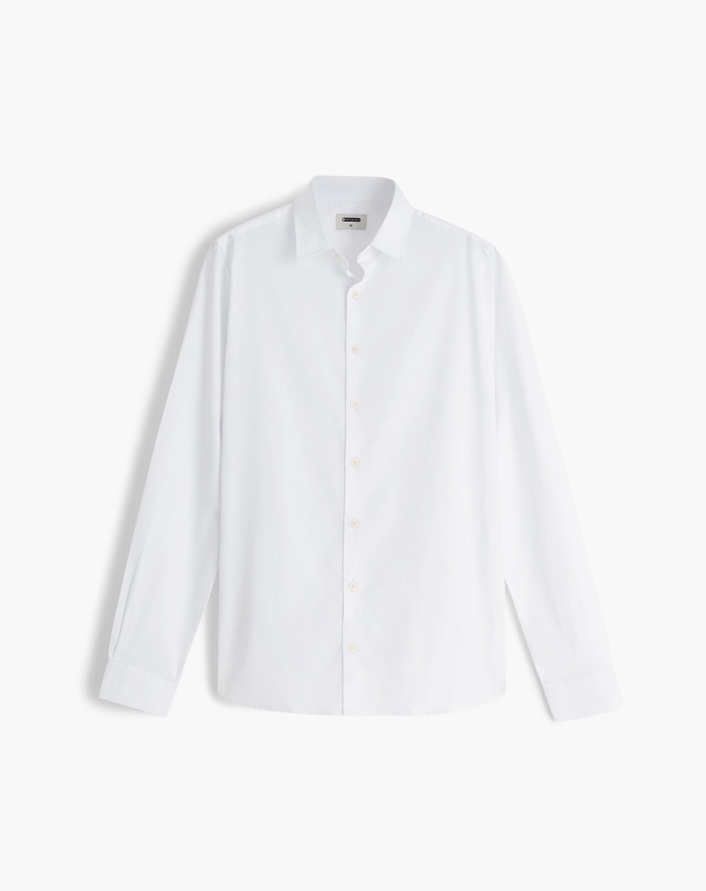 Camisa regular fit manga larga blanca